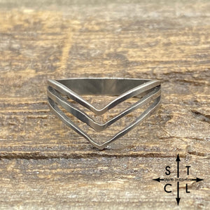 Triple V Stainless Steel Size