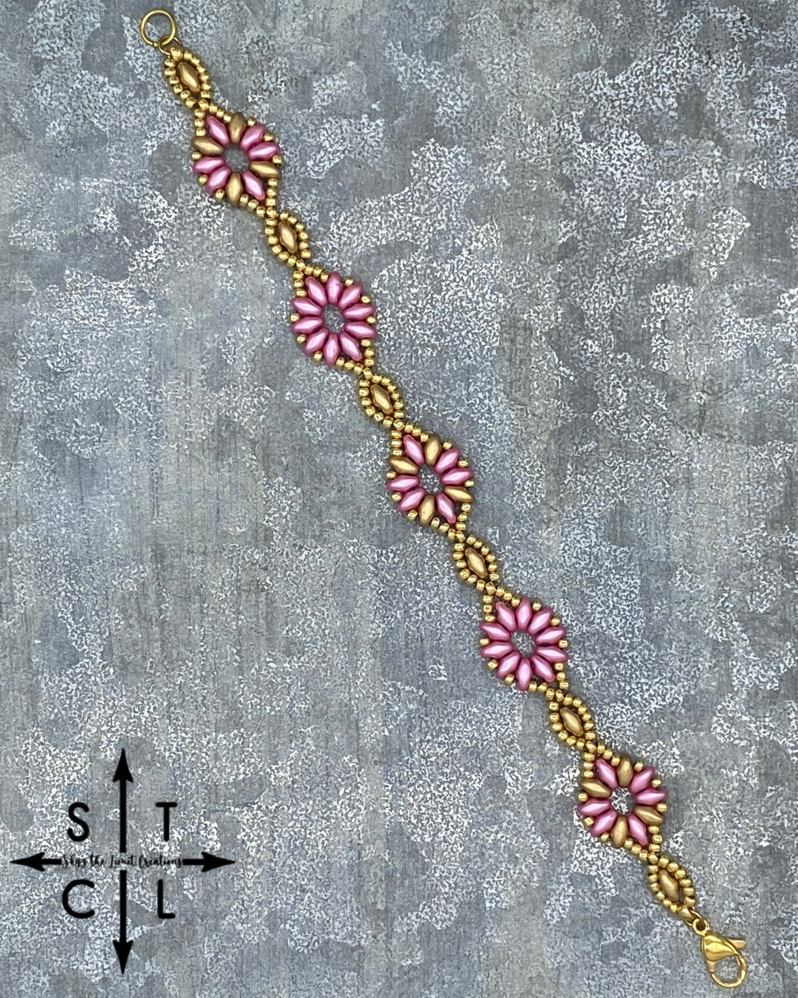 Pearl Pink Gold Dallis Bracelet