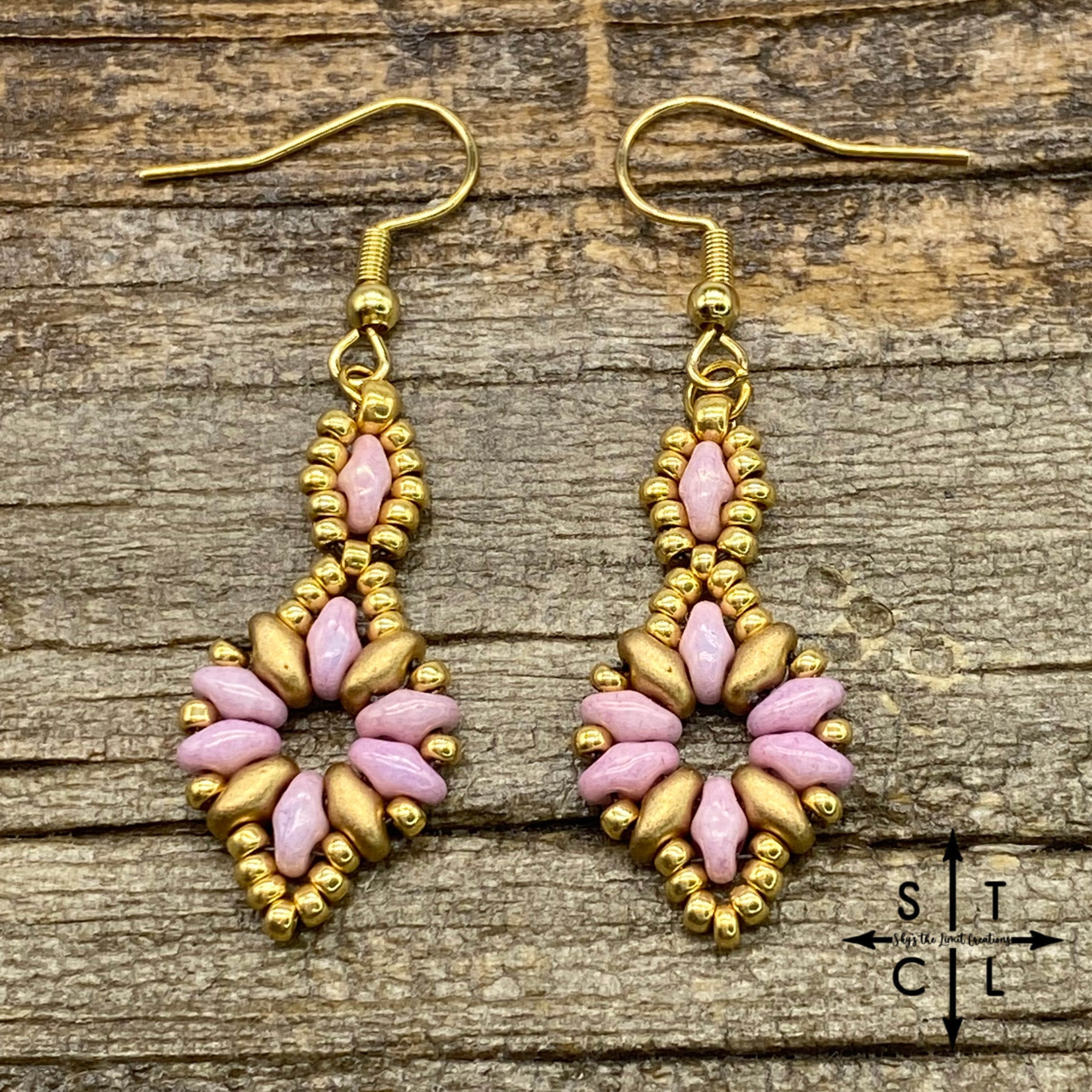 Lilac Gold Dallis Earrings