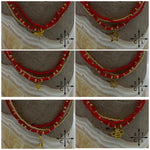 Load image into Gallery viewer, Red Gold Stretchy Anklet
