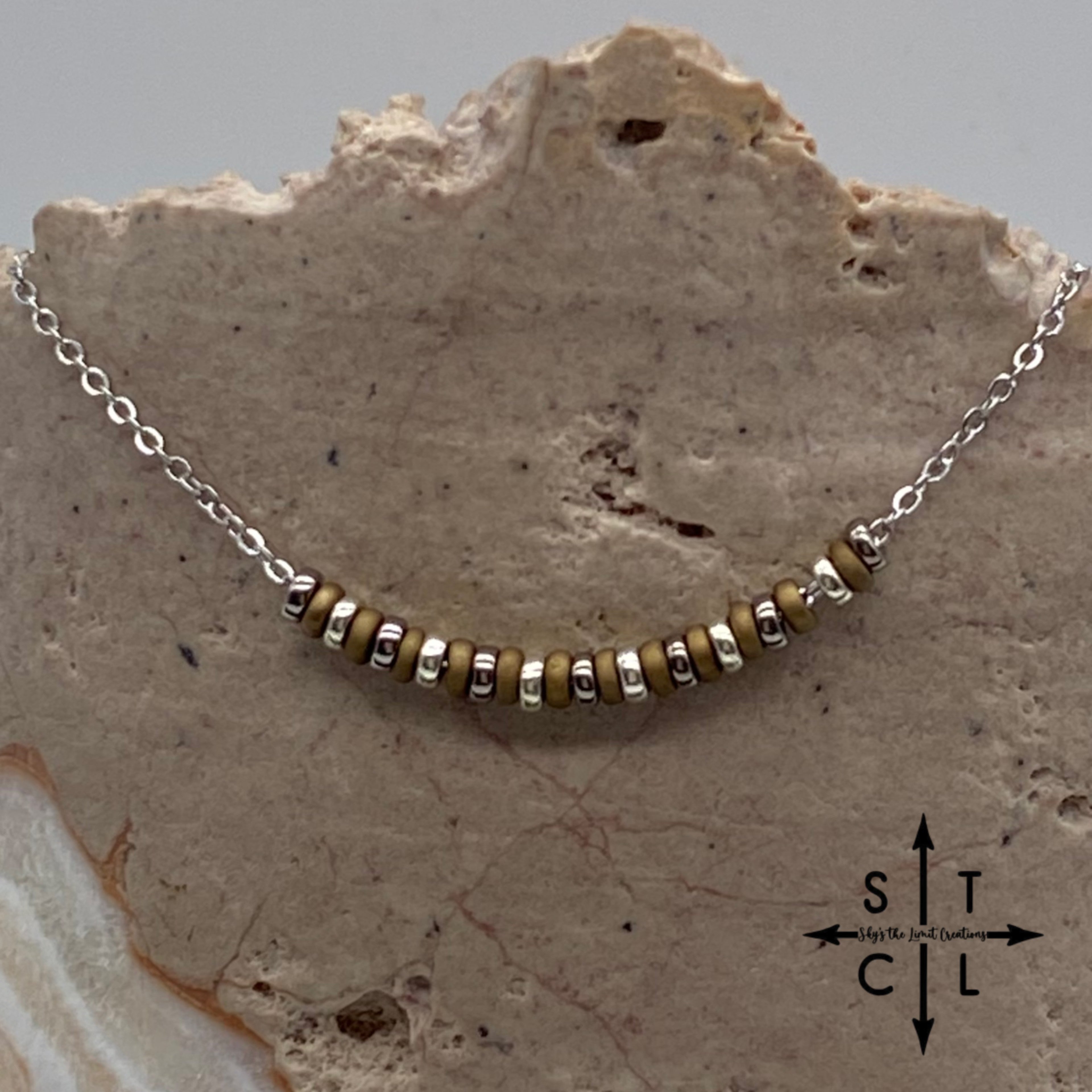 Bronze Gunmetal Silver No Charm Necklace