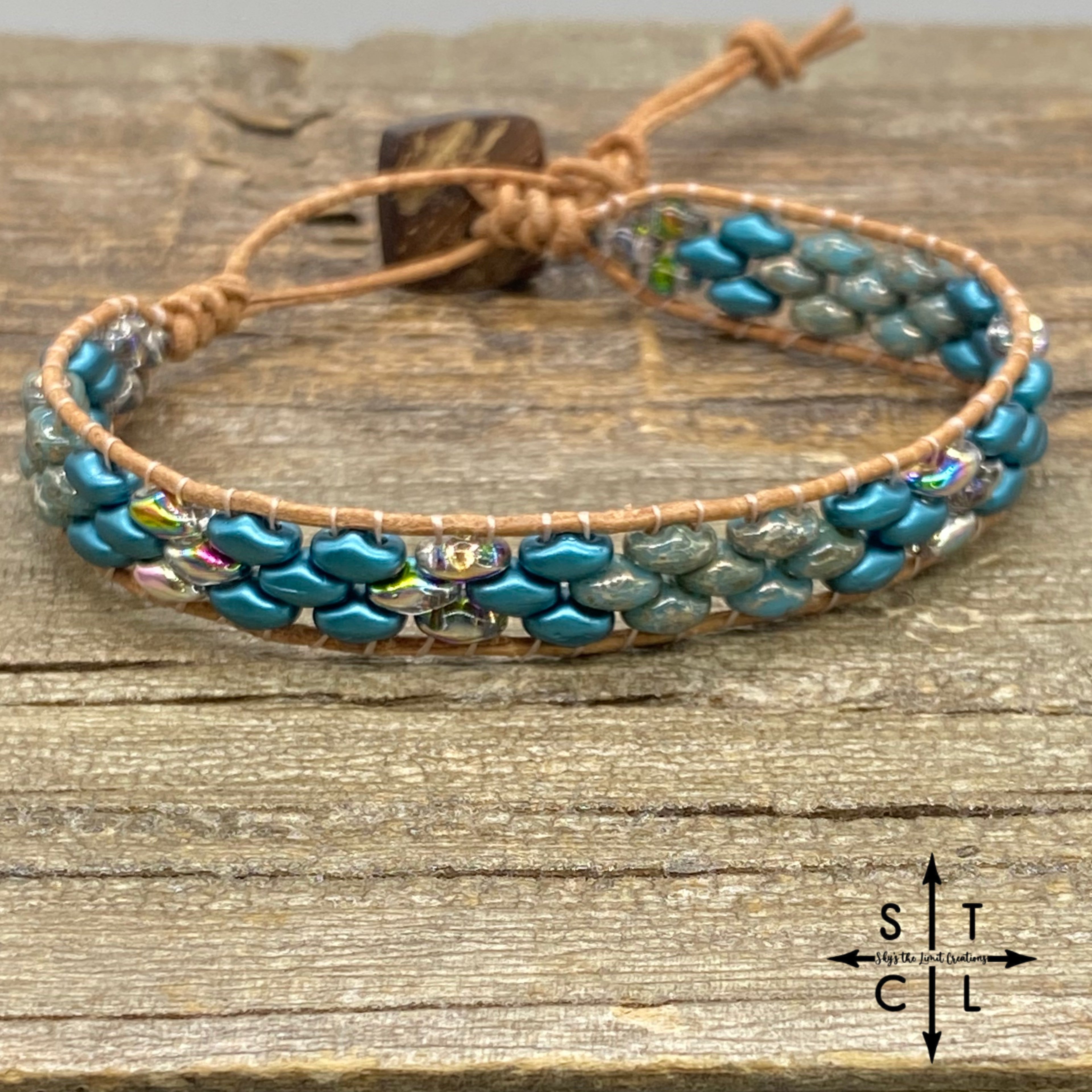 Christine Picasso Turquoise Metallic Turquoise Peacock Silver Bracelet