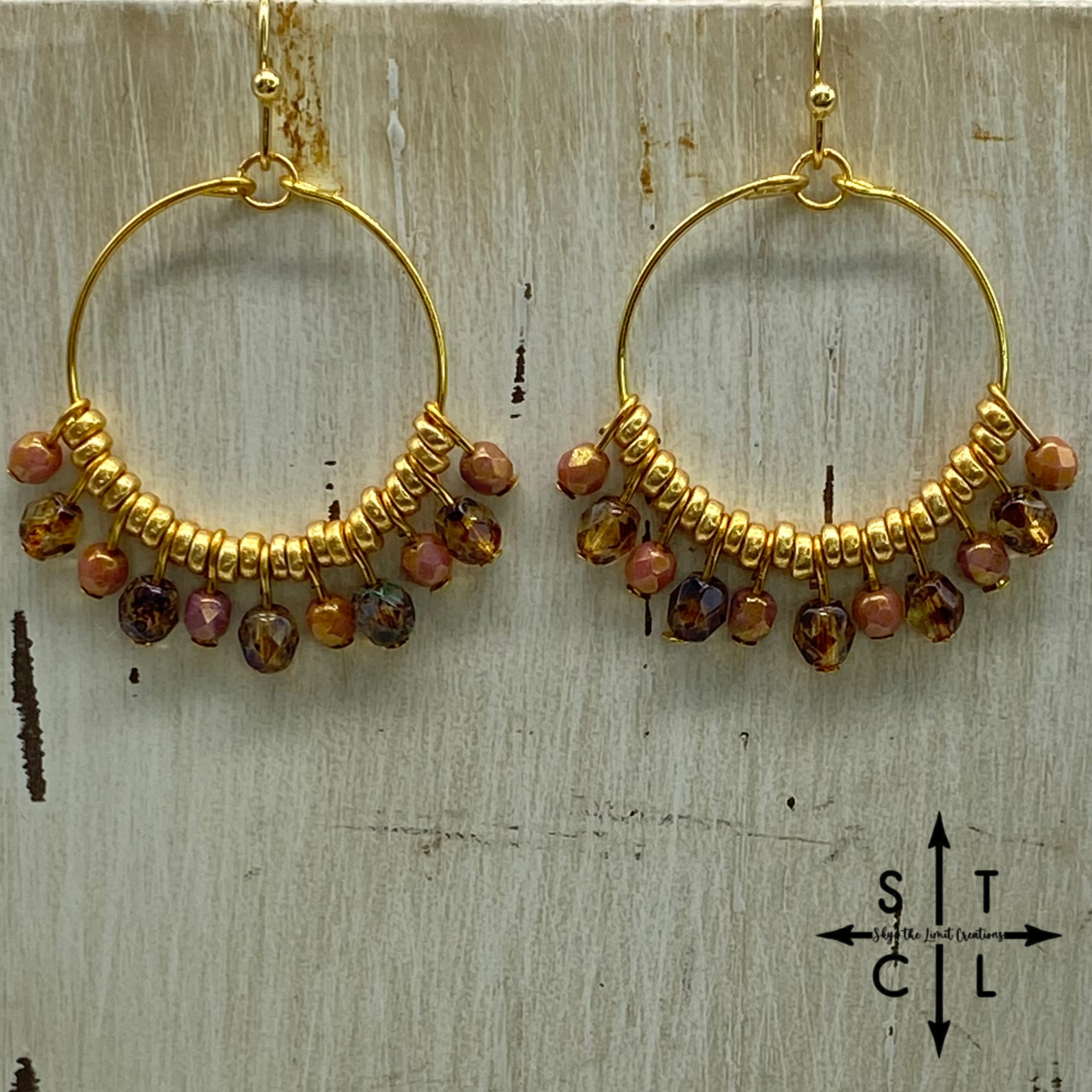 Rebecca Mini Earrings Tortoise Mauve
