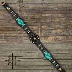 Load image into Gallery viewer, Black TurquoiseGold Daisy
