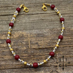 Load image into Gallery viewer, Maroon Gold White Trucker Hat Chain
