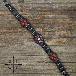 Red Silver Black Picasso Red Daisy