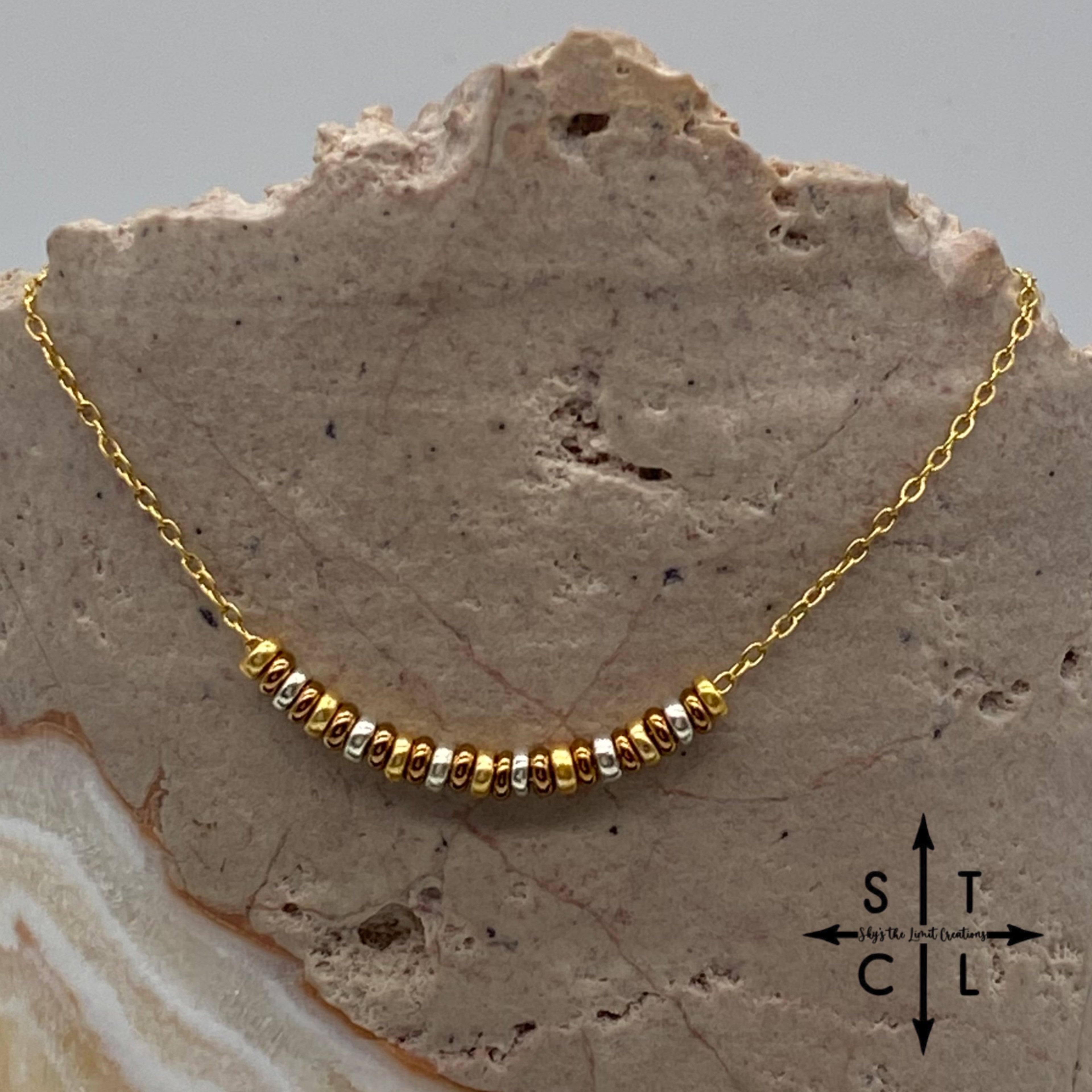 Silver Bronze Gold No Charm Necklace