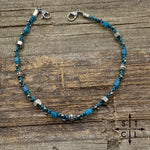 Load image into Gallery viewer, Turquoise Silver Gunmetal SilverTrucker Hat Chain
