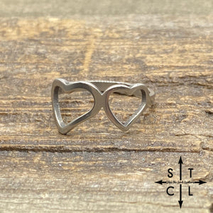 Heart to Heart Stainless Steel Size