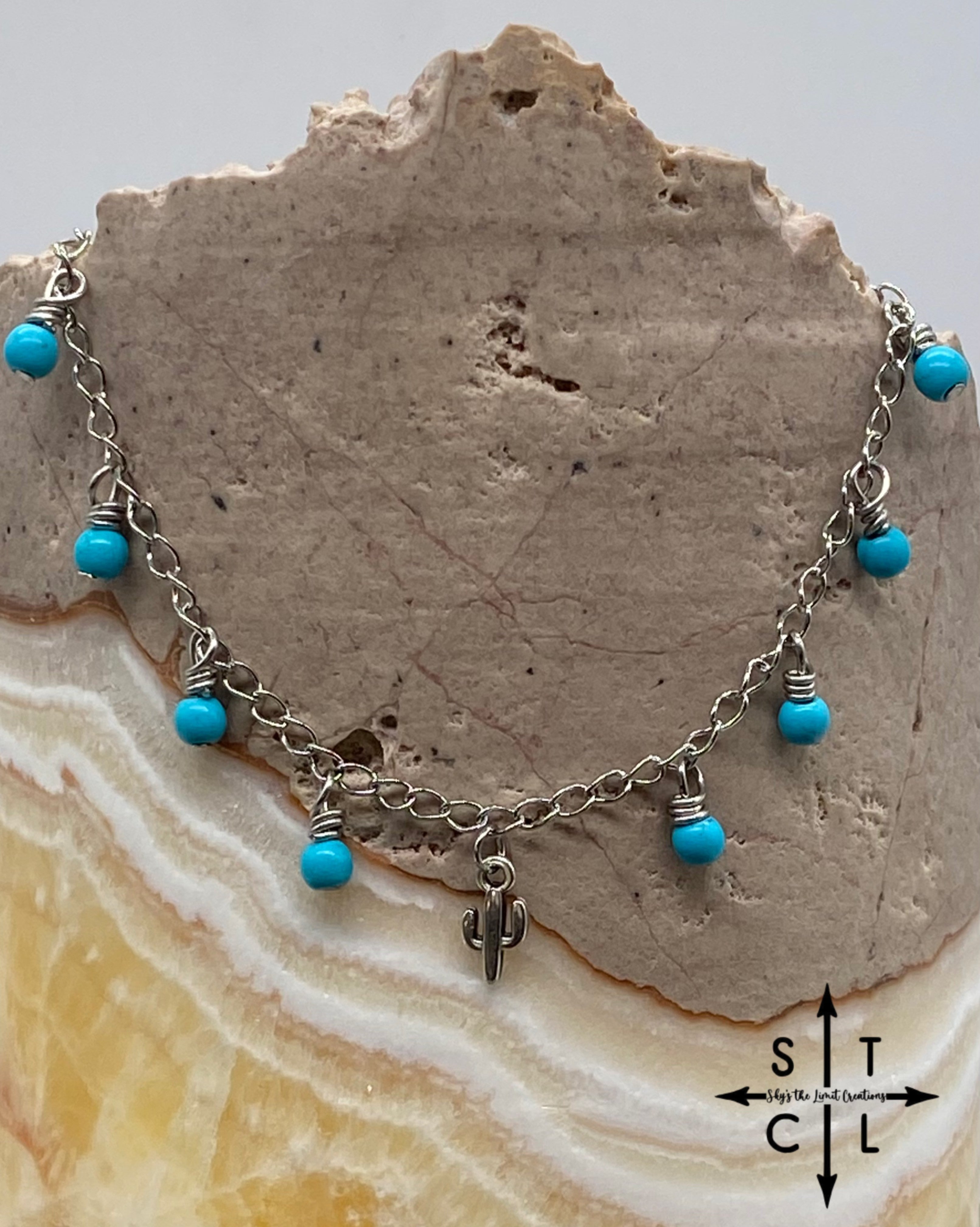 Cactus Turquoise Katy Anklet
