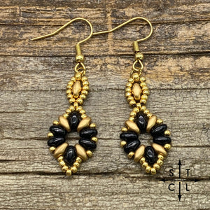 Black Gold Dallis Earrings