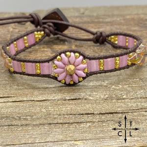 Pink Peacock Gold Gold Daisy