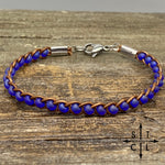 Load image into Gallery viewer, Skinny Tasha Matte Purple Bracelet
