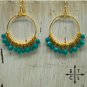 Rebecca Mini Earrings Turquoise