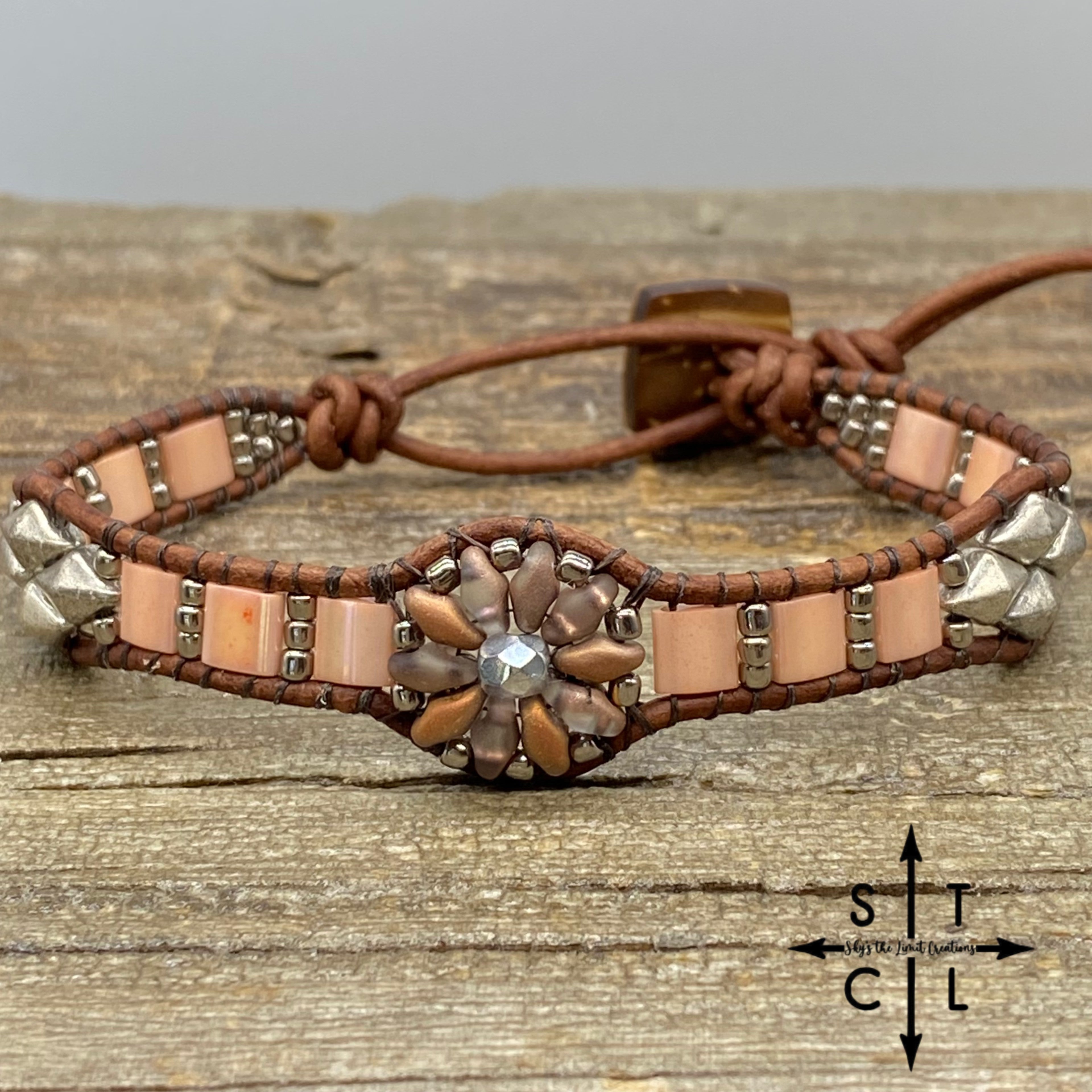 Copper Clear AB Pink Matte Gunmetal  Daisy