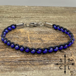 Load image into Gallery viewer, Skinny Tasha Matte Purple Bracelet
