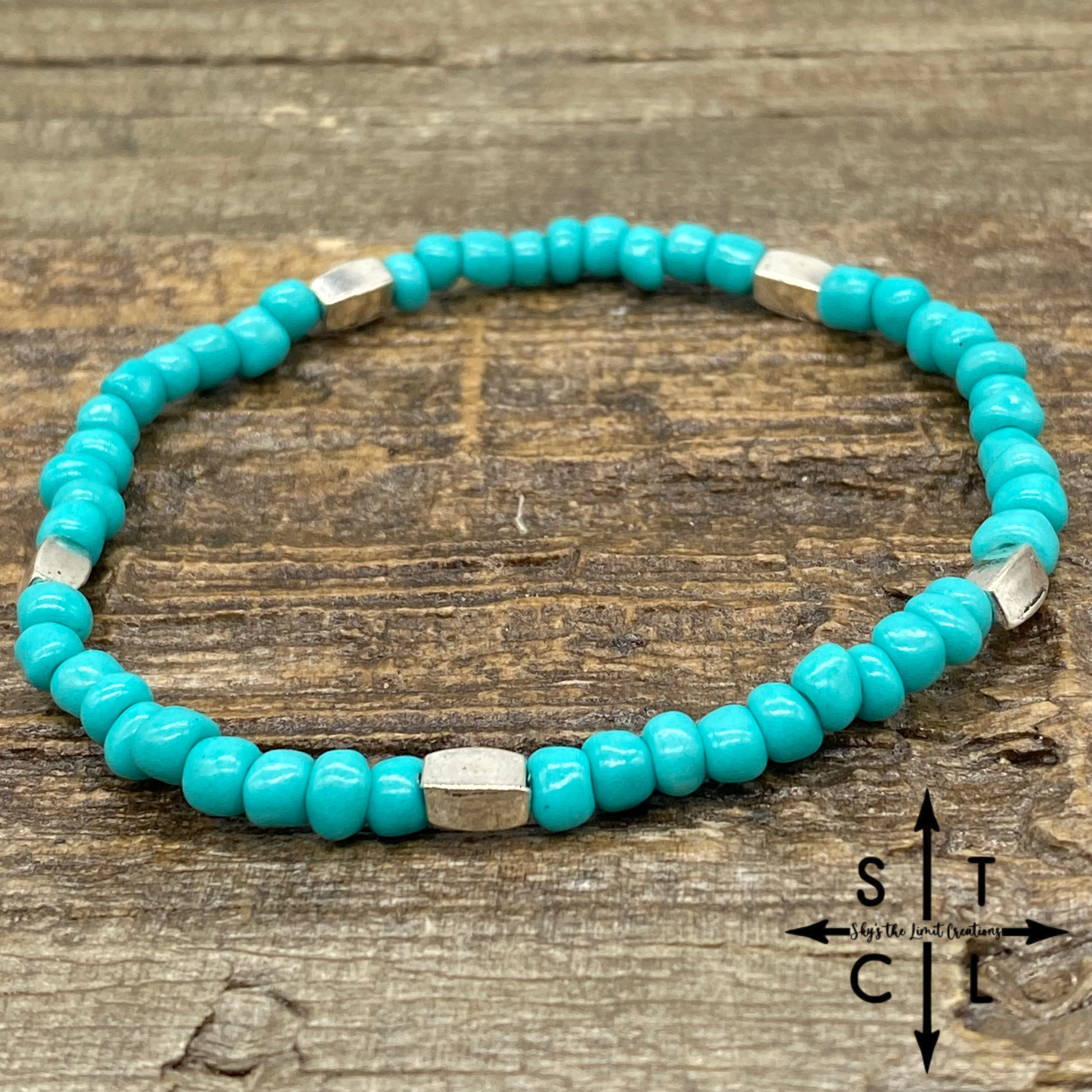 Stretch Bracelet Turquoise Silver