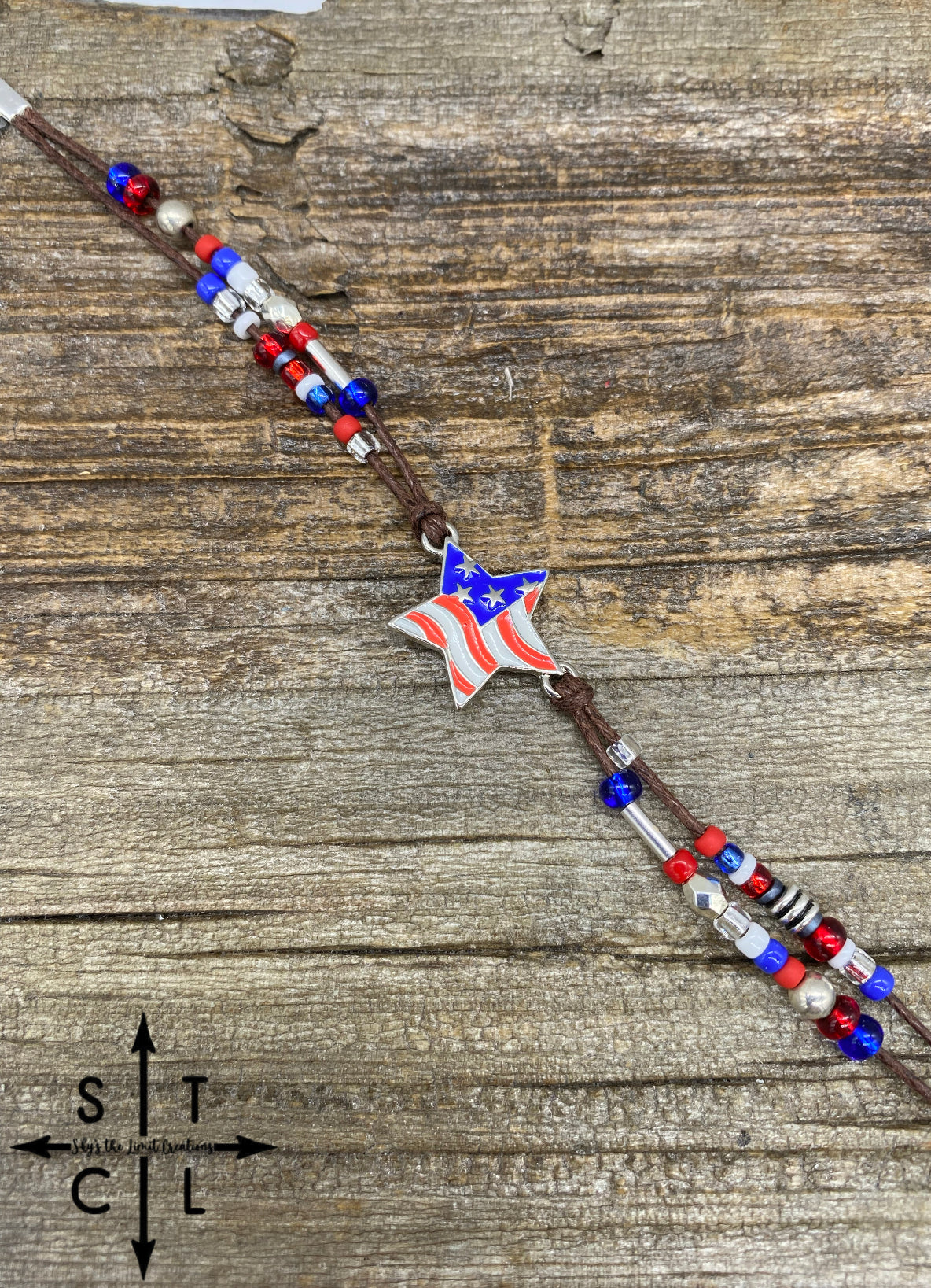 Red White Blue Star 1 Cindy Bracelet