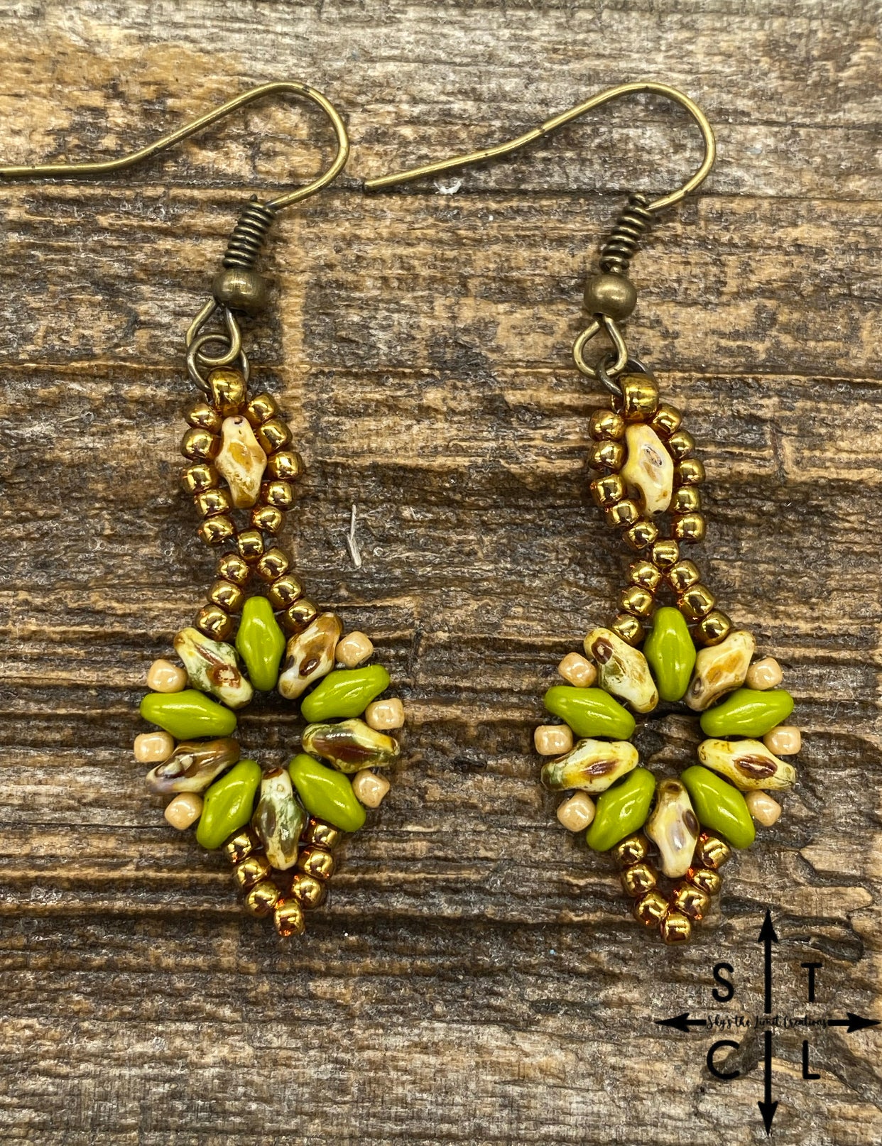 Green Tortoise Dallis Earrings