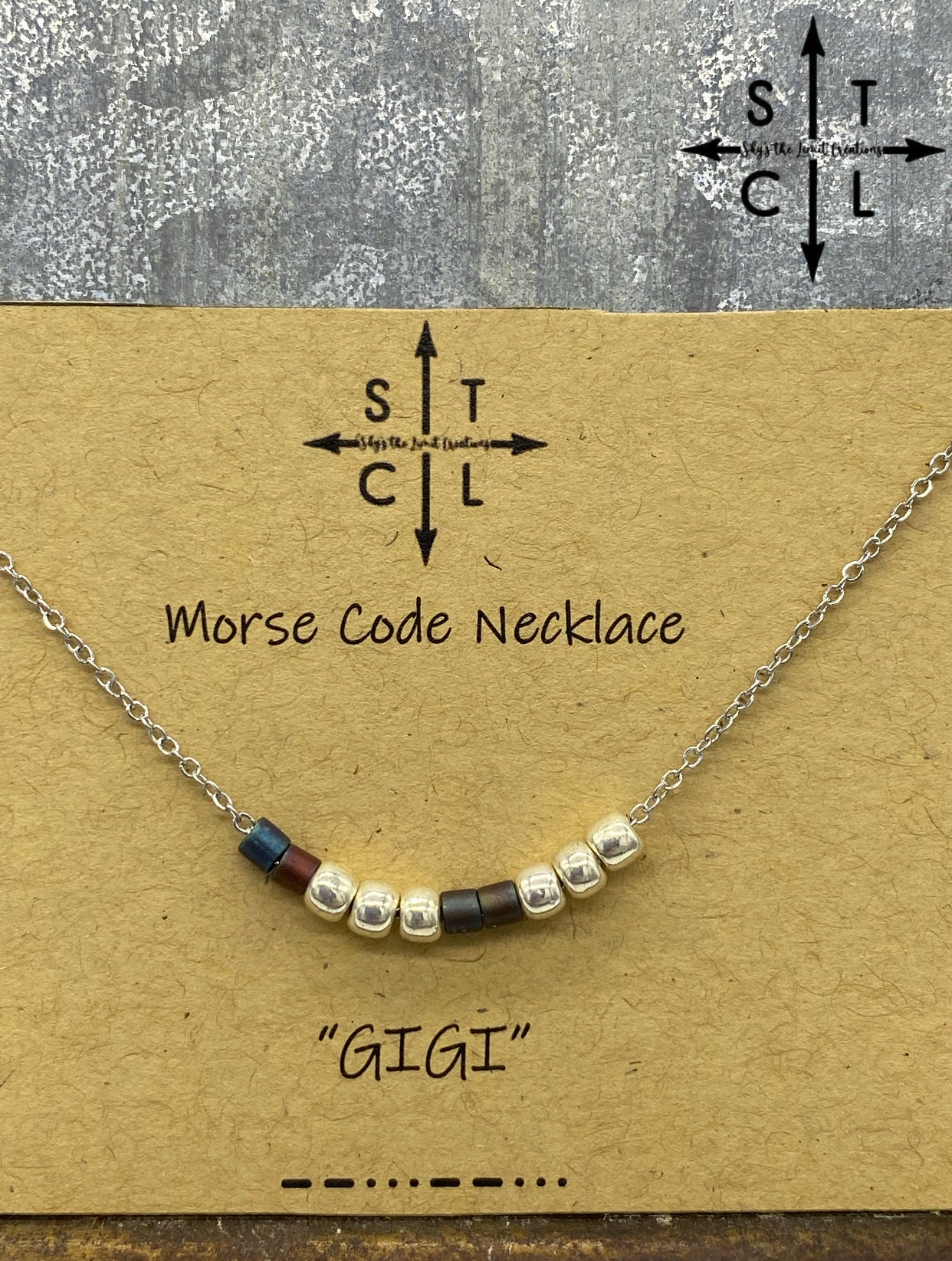 Morse Code Necklace GIGI