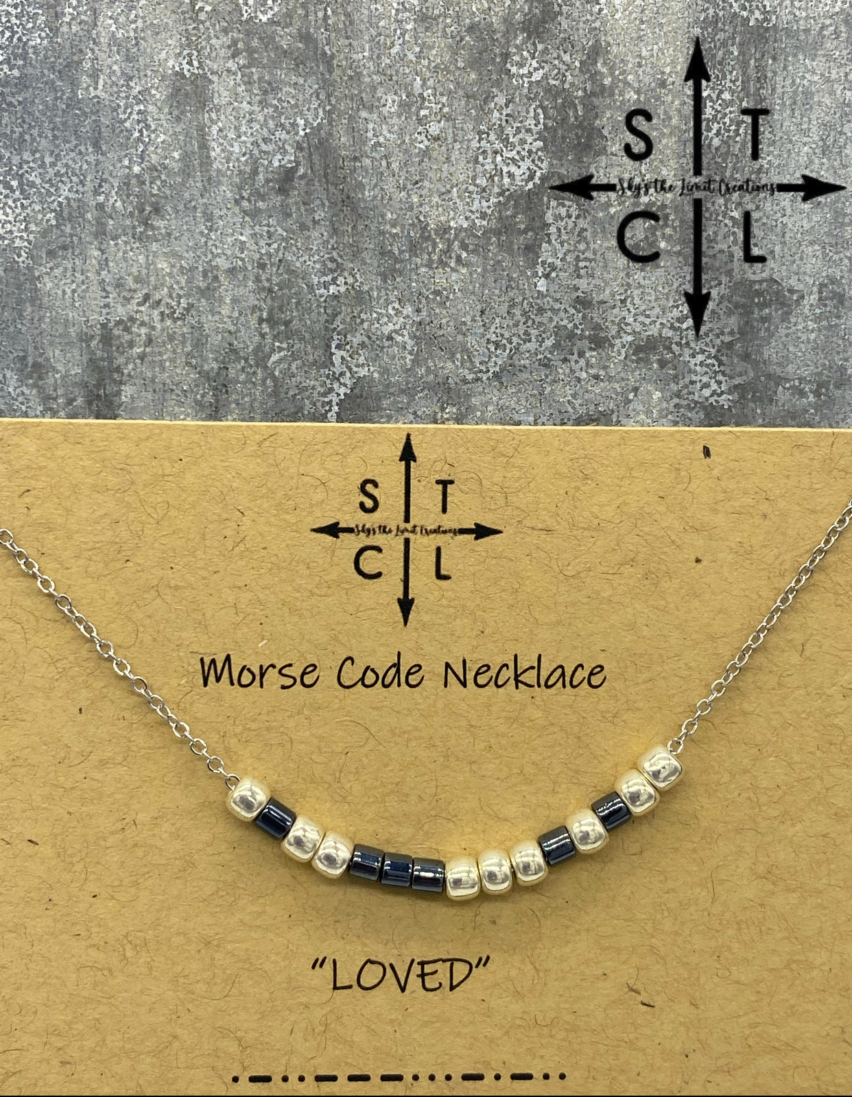 Morse Code Necklace LOVED