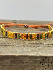 Friendship Bracelet Fall Colors