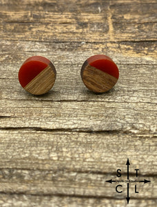 Off Burnt Orange 2 Resin Wood Studs