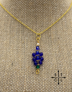 Bluebonnet Necklace Gold 1