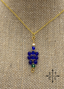 Bluebonnet Necklace Gold 3