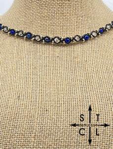 Tasha Necklace Silver Metallic Blue