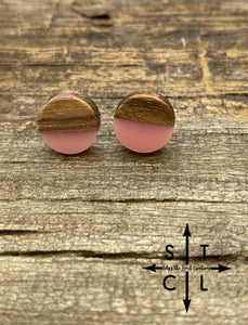 Pink #4 Resin Wood Studs