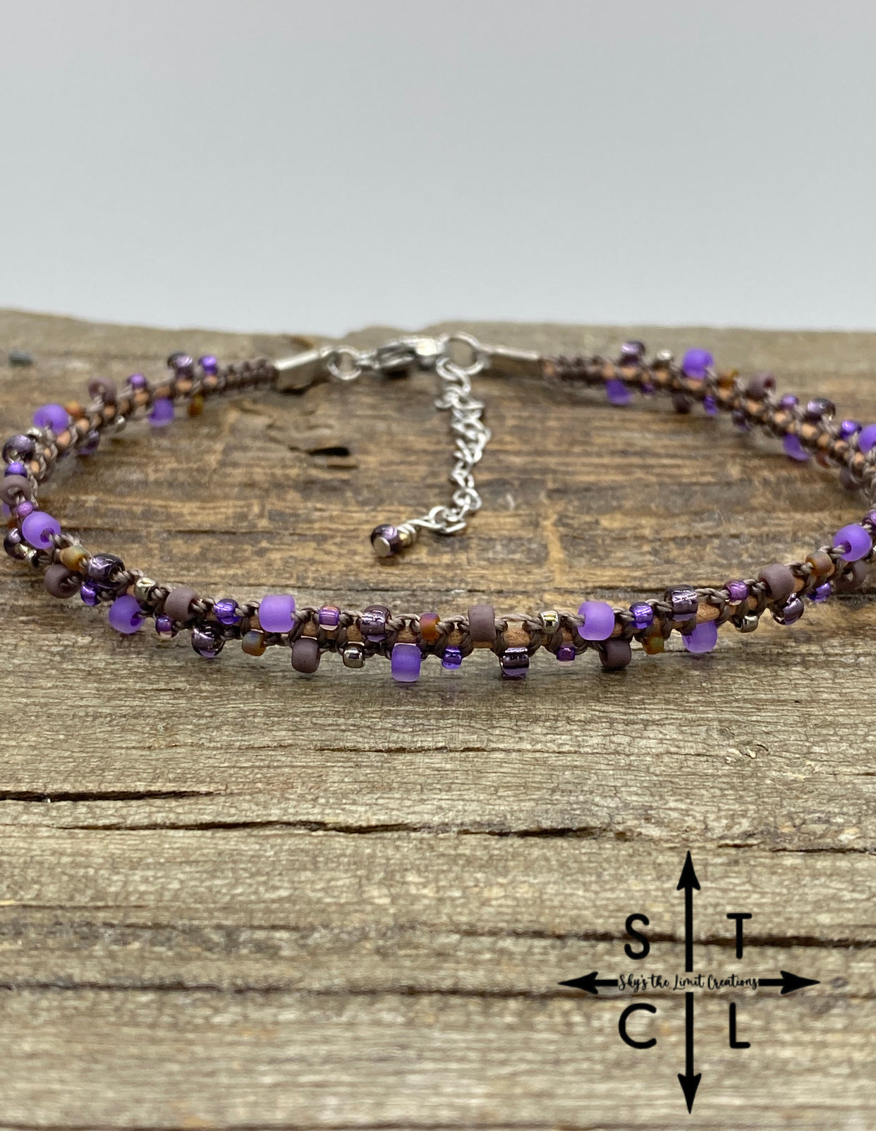 Ivy Anklet Purple Mix