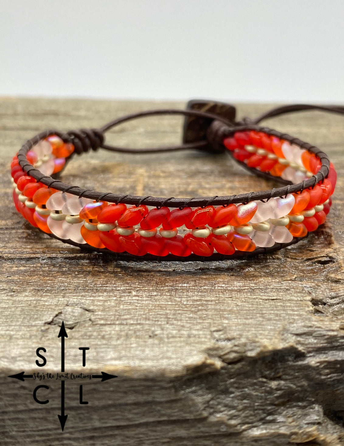 Mix Orange Clear Christine Bracelet