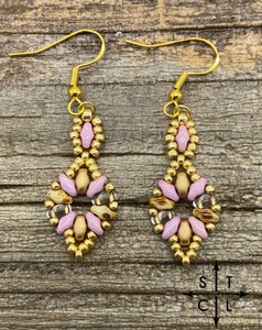 Lilac Clear Tortoise Dallis Earrings