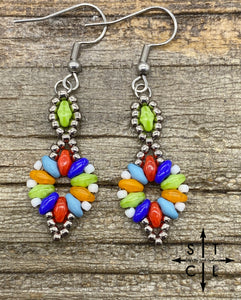 Rainbow Dallis Earrings