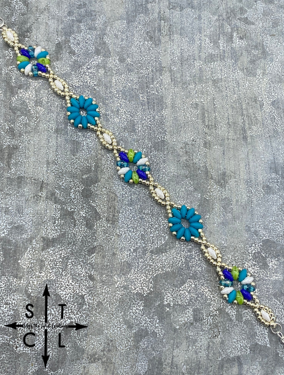 Turquoise Blue Green Dallis Bracelet