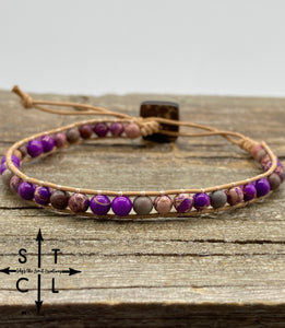 Sara Purple Jasper Bracelet