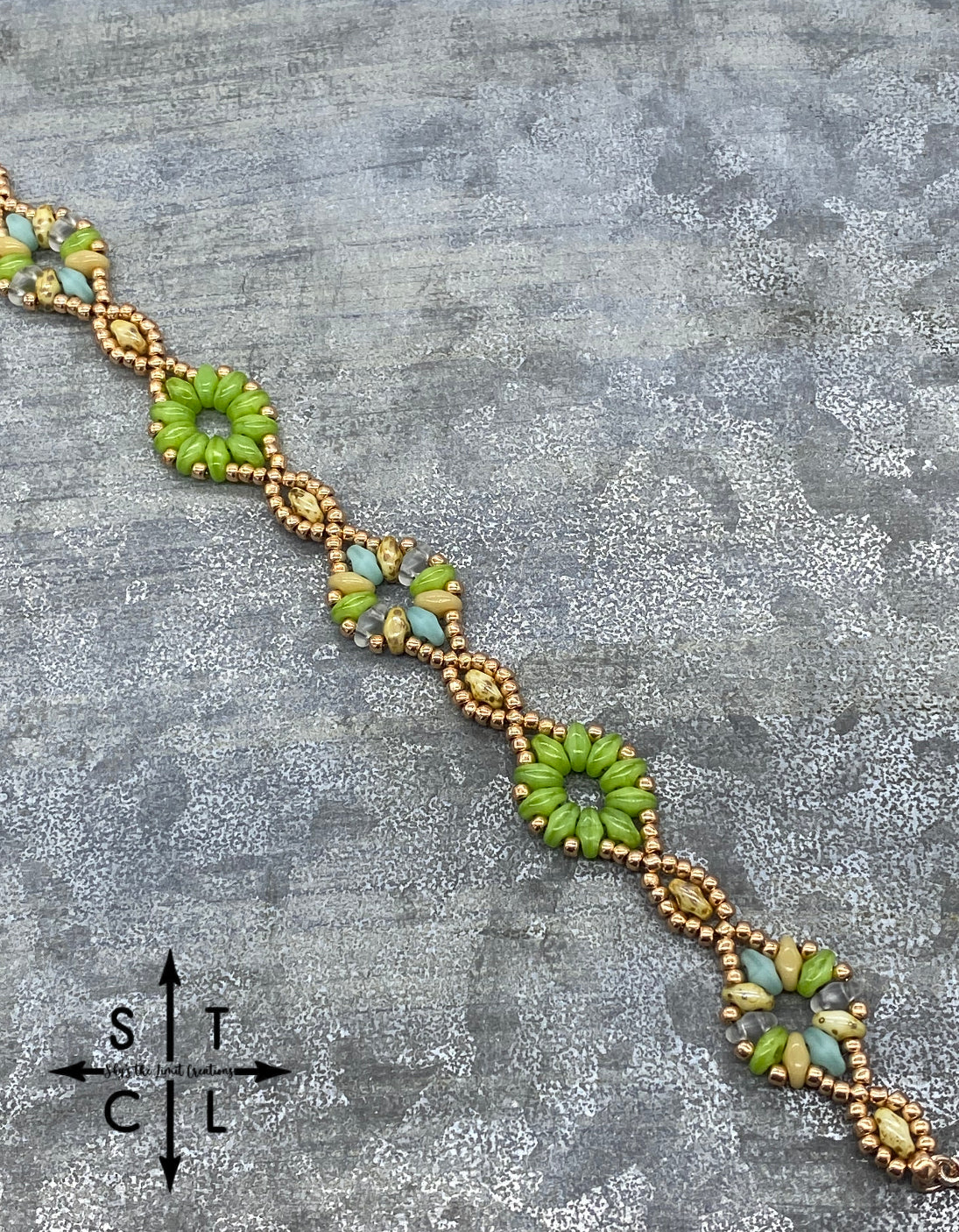 Light Green Blue Dallis Bracelet