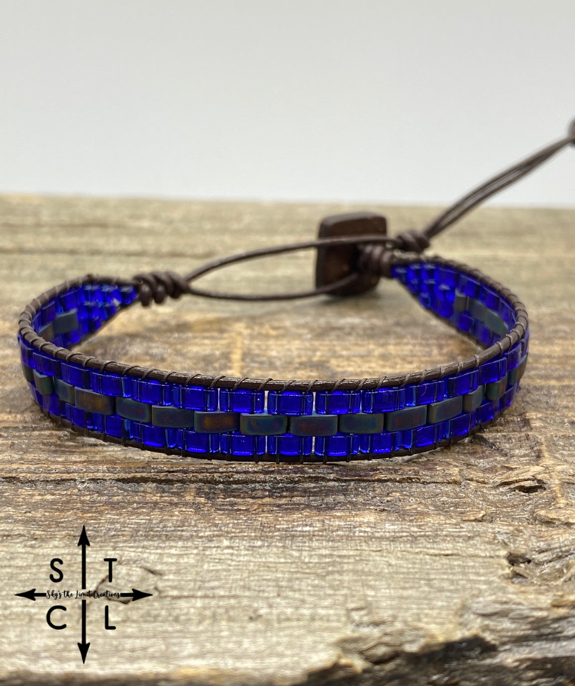 Blue Peacock Blue Kari Bracelet