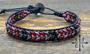 Pinks & Black Christine Bracelet