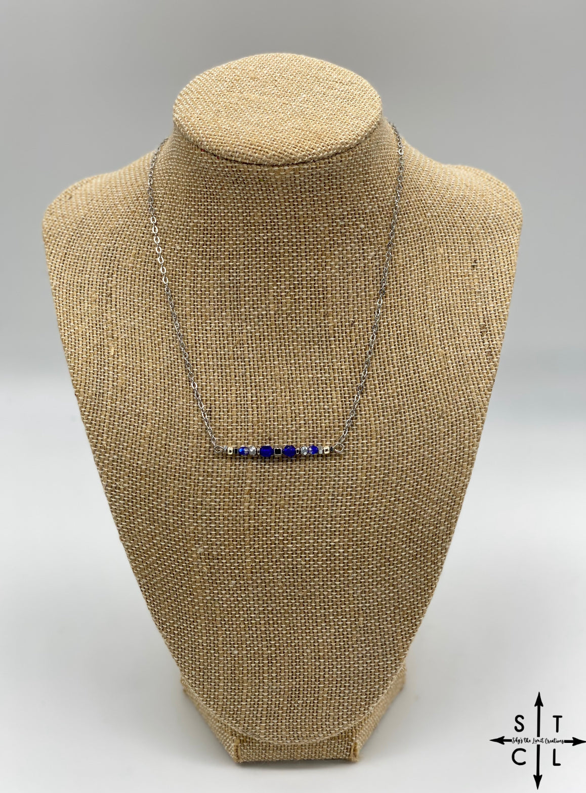 Blue Silver Barbara Necklace