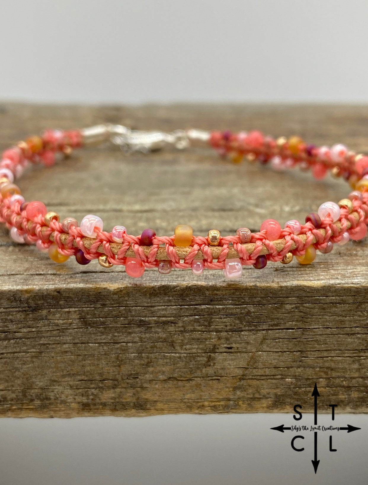 Ivy Anklet Pink Mix Copper